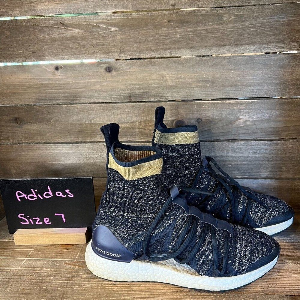 Womens Adidas UltraBoost Stella‎ McCartney Legend High Top Sneakers Shoes Size 7